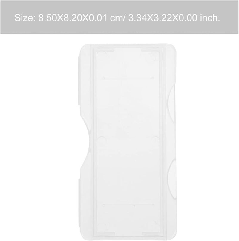 100pcs Plastic Microscope Slide Storage Box With Clip Holds Specimens Slides - Image 2